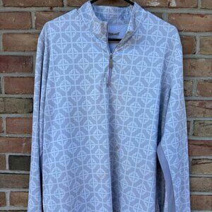 Dover Coolblast Long Sleeve Sun Shirt - Grey/White - XXL